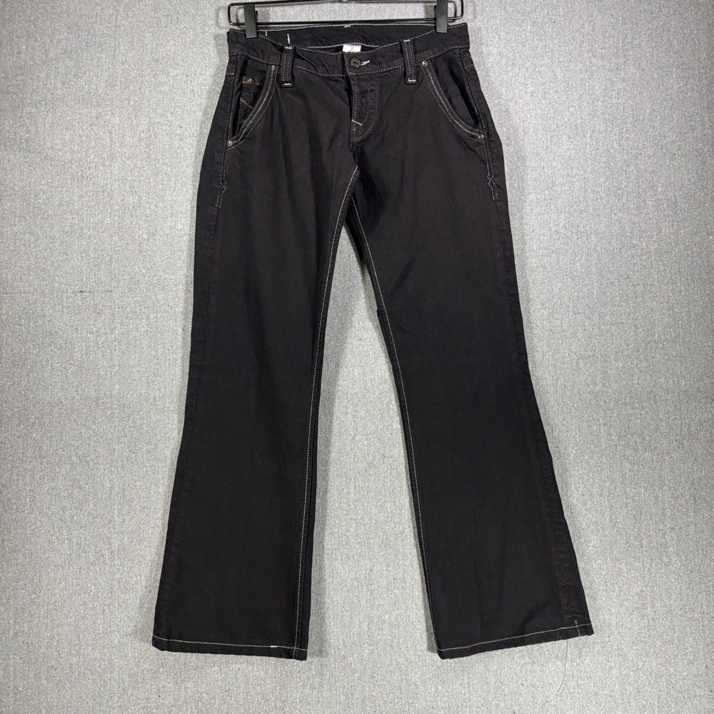 Lucky Brand Lil Maggie Black Jeans Womens 2/26 Y2K Vintage Made in USA